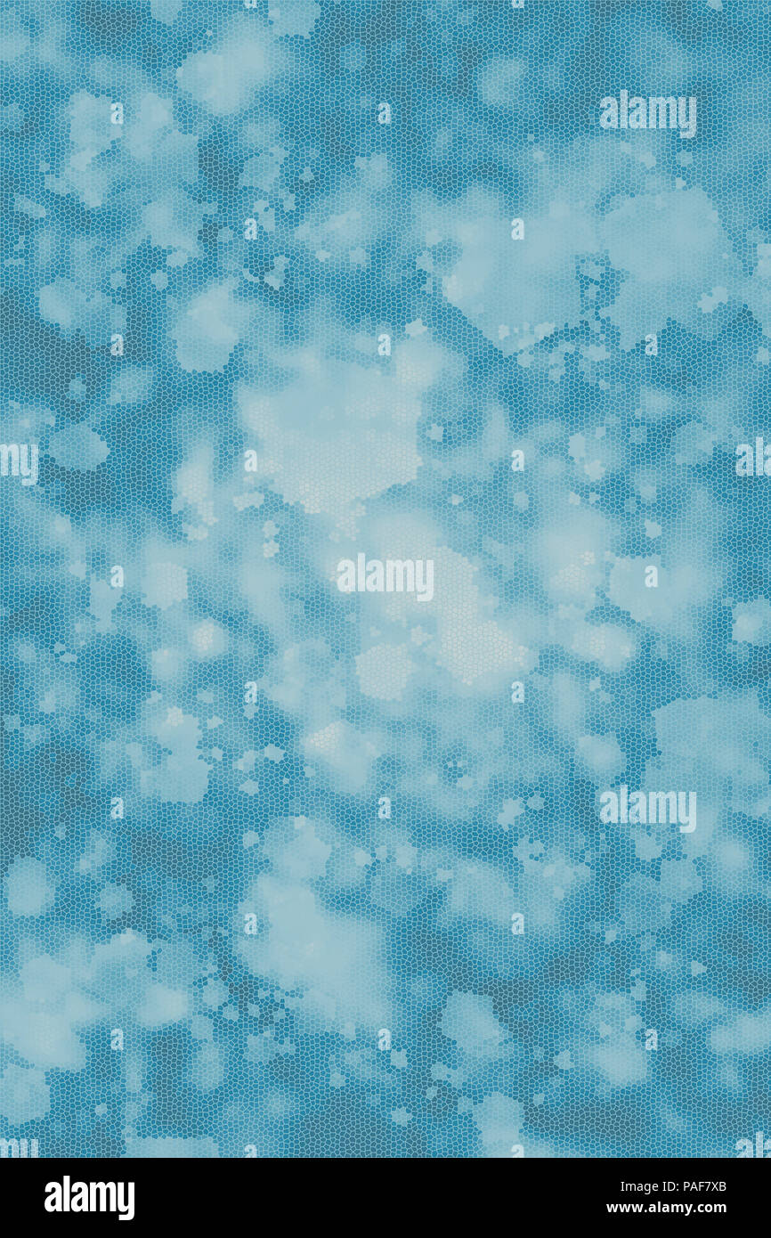 Dotted Light Blue Background Of The Colorful Dots On The Blurred