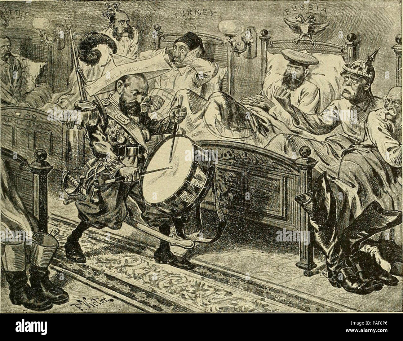 'The history of the nineteenth century in caricature' (1904) Stock Photo