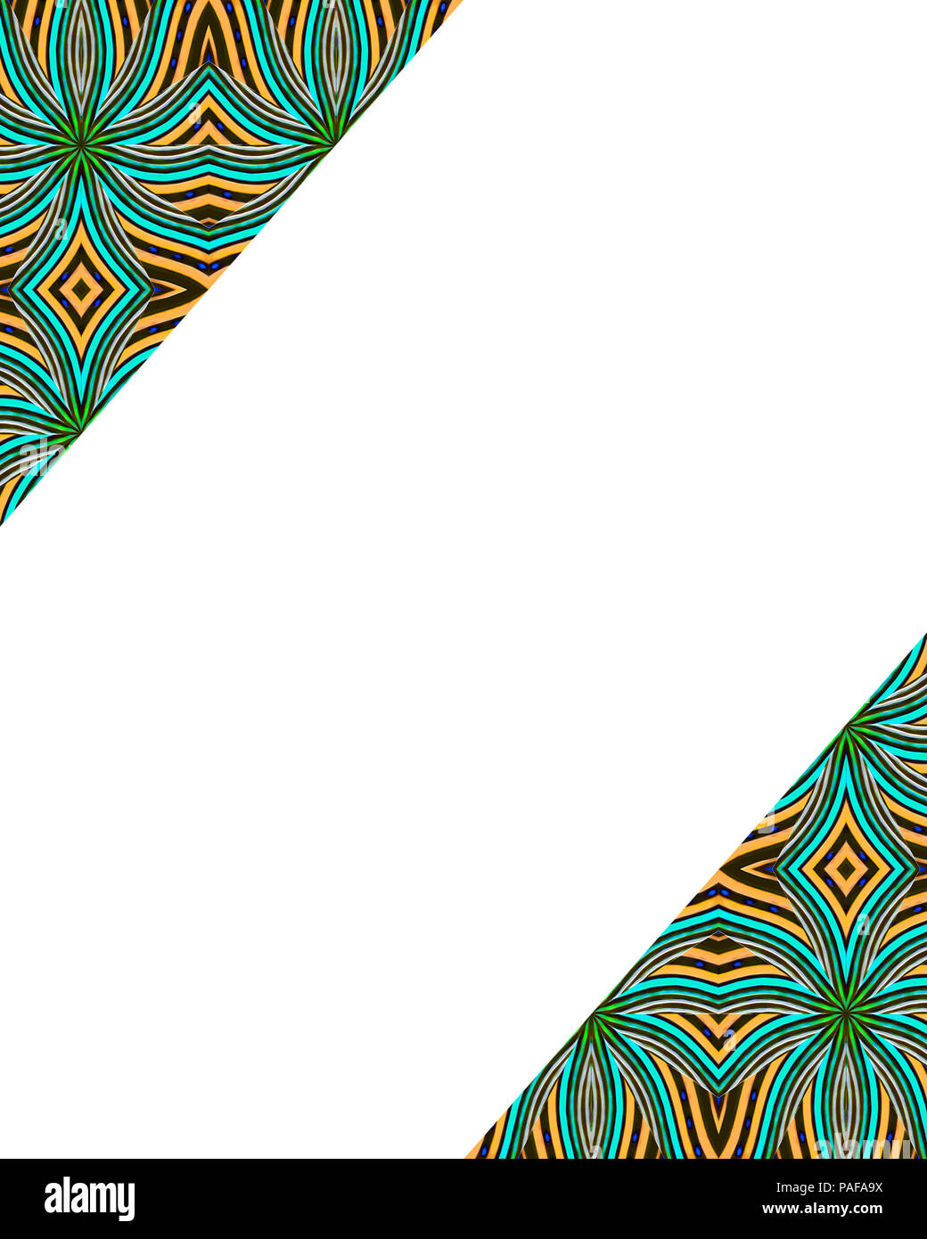 White frame background with decorated design borders Stock Photo Alamy