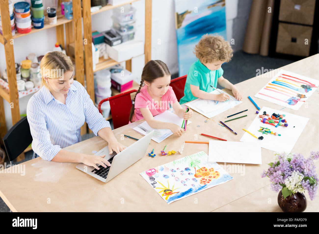 Children In Art Class