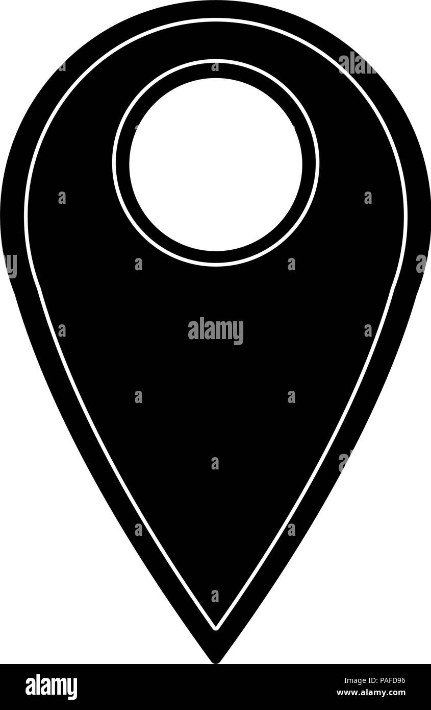 GPS location pin vector illustration graphic design Stock Vector Image ...