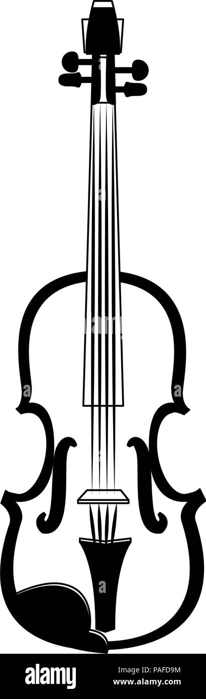 Violin music instrument vector illustration graphic design Stock Vector ...