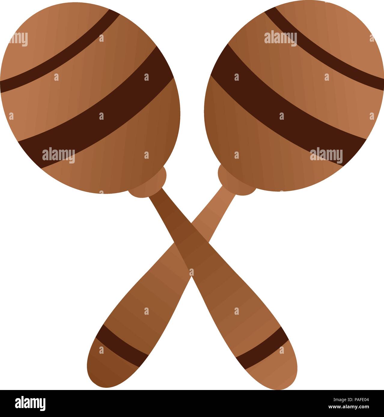 Maracas music instrument vector illustration graphic design Stock
