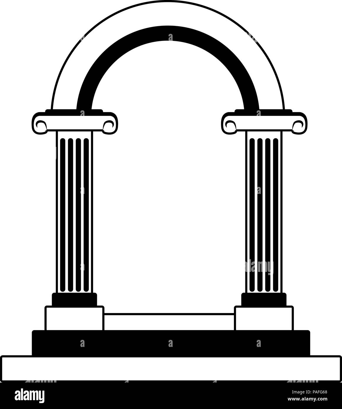 Wedding columns gate vector illustration graphic design Stock Vector Image & Art Alamy