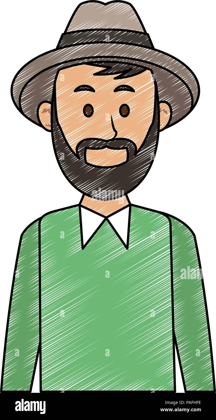 Young man with casual clothes cartoon vector illustration graphic ...