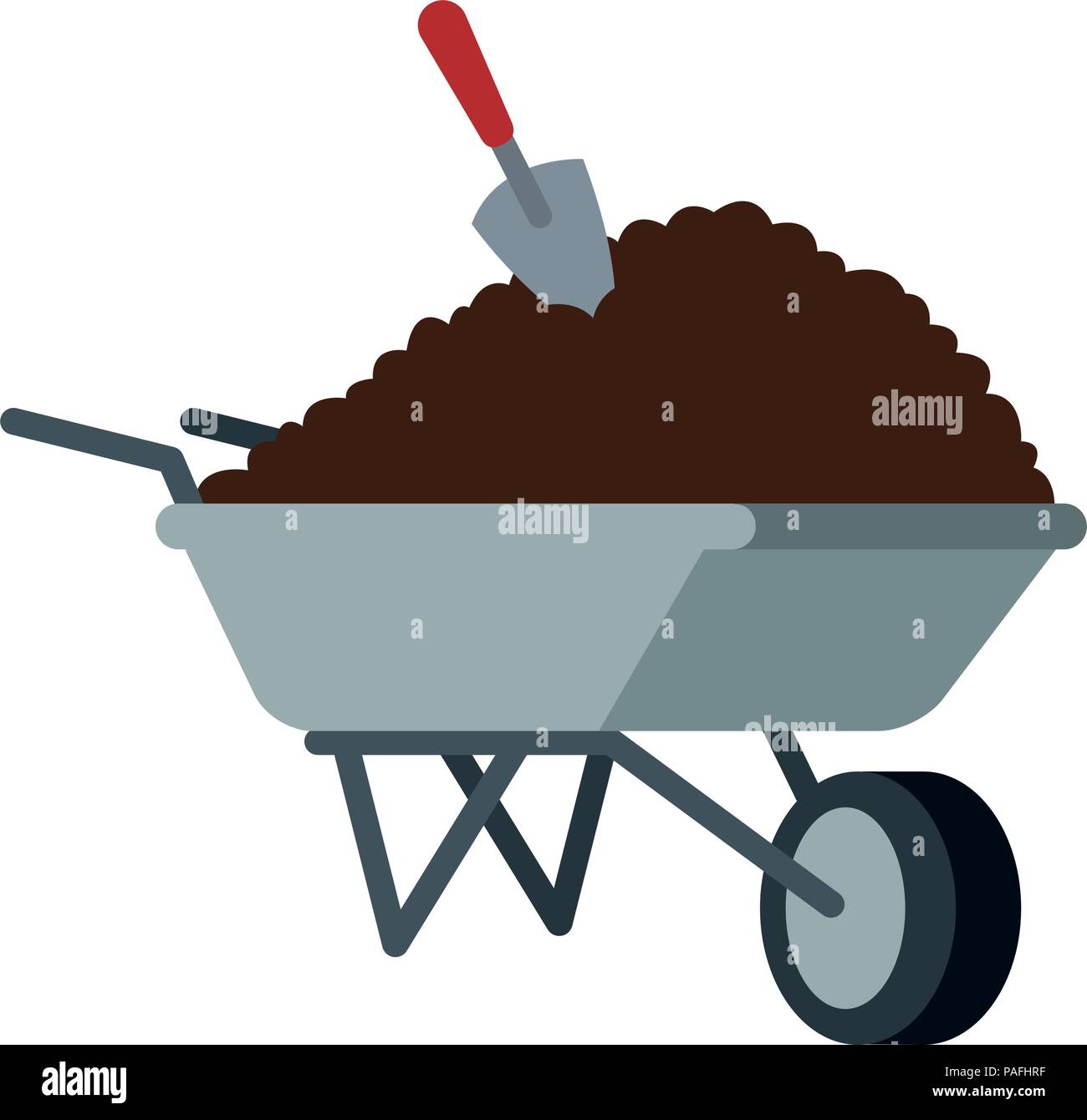 Ground inside wheelbarrow Stock Vector Image & Art Alamy