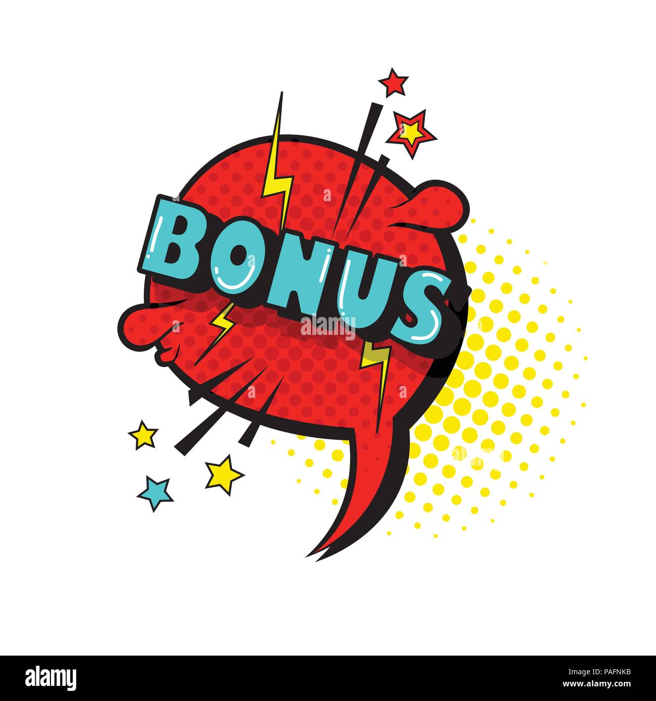 Comic speech free chat bubble pop art style text icon Stock Vector Image and Art