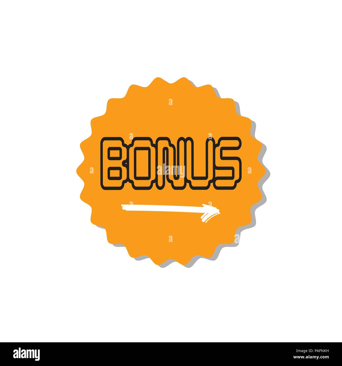 bonus circular star icon isolated sticker badge logo design elements ...