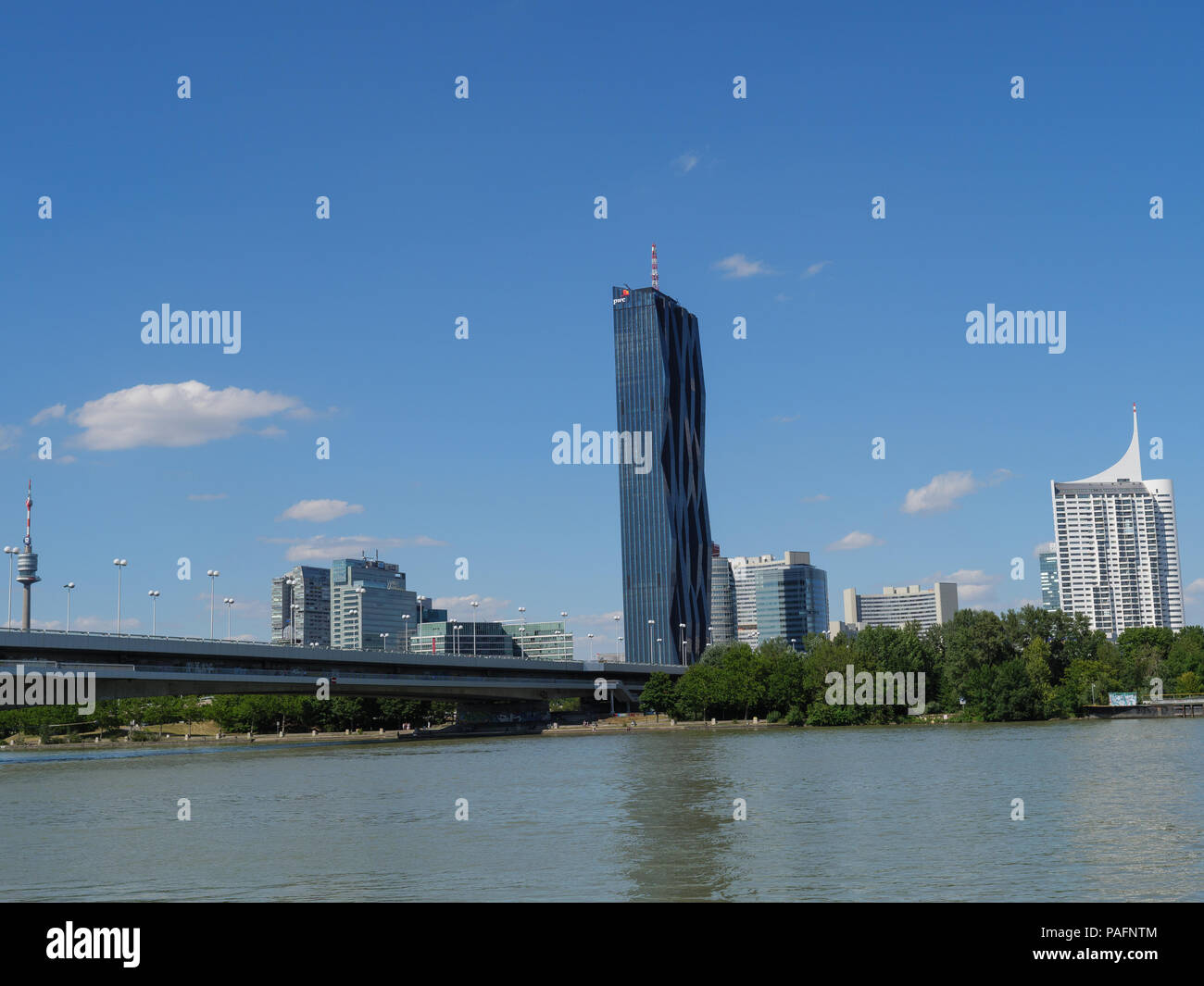 vienna and the danube Stock Photo Alamy