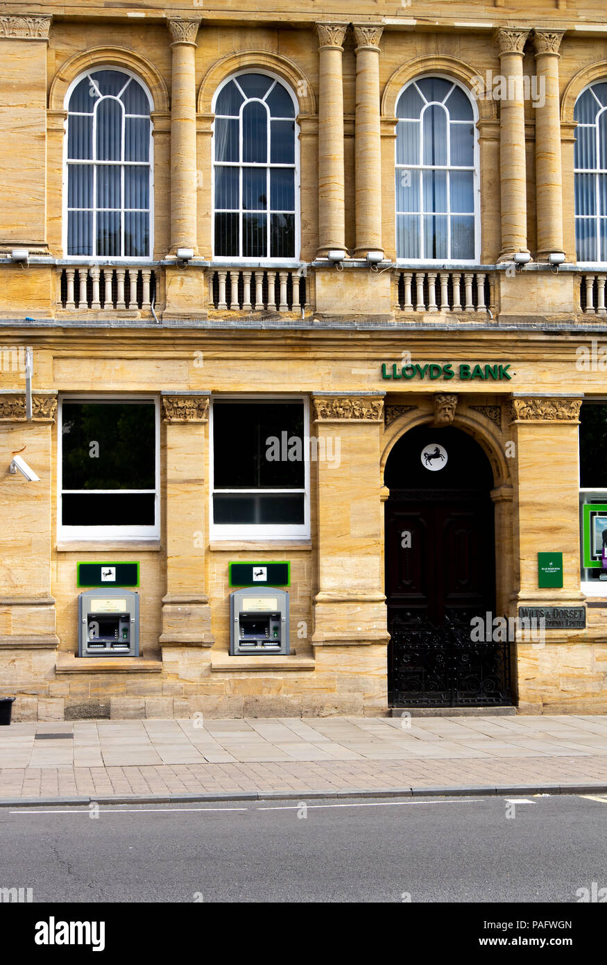 Lloyds local bank branch building, British retail and commercial bank, originally founded in 1765 Stock Photo