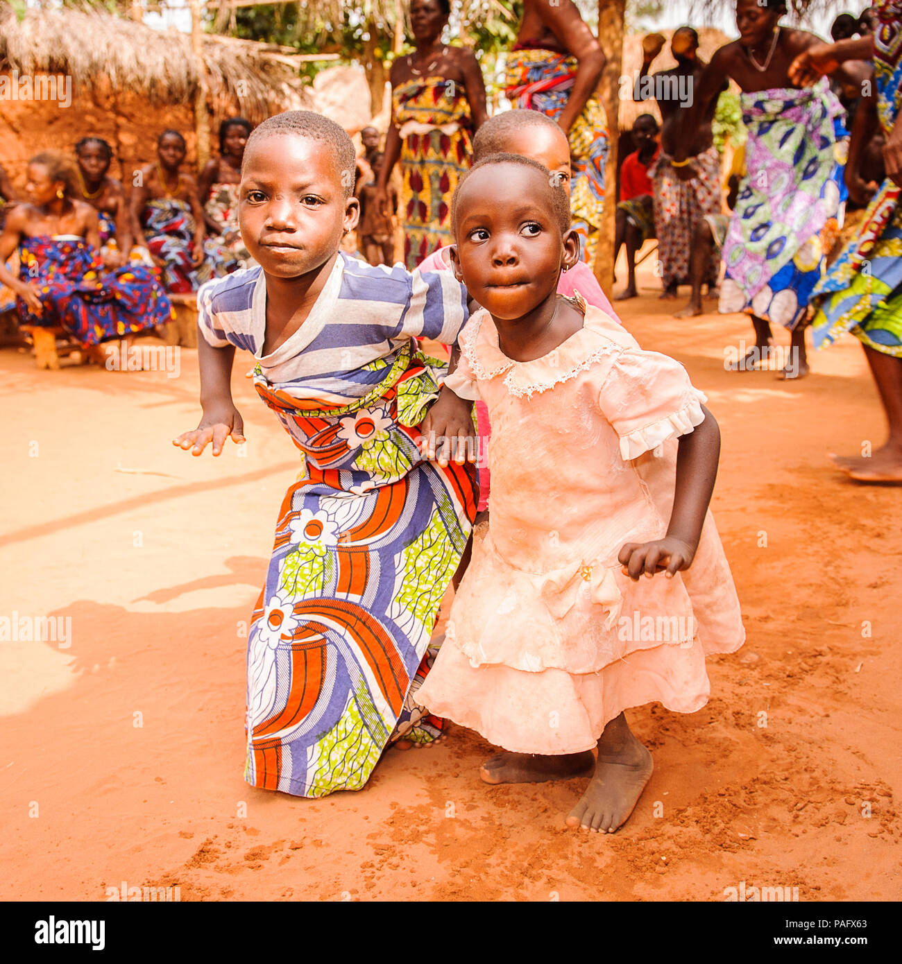 KARA TOGO MAR 11 2012 Unidentified Togolese children in