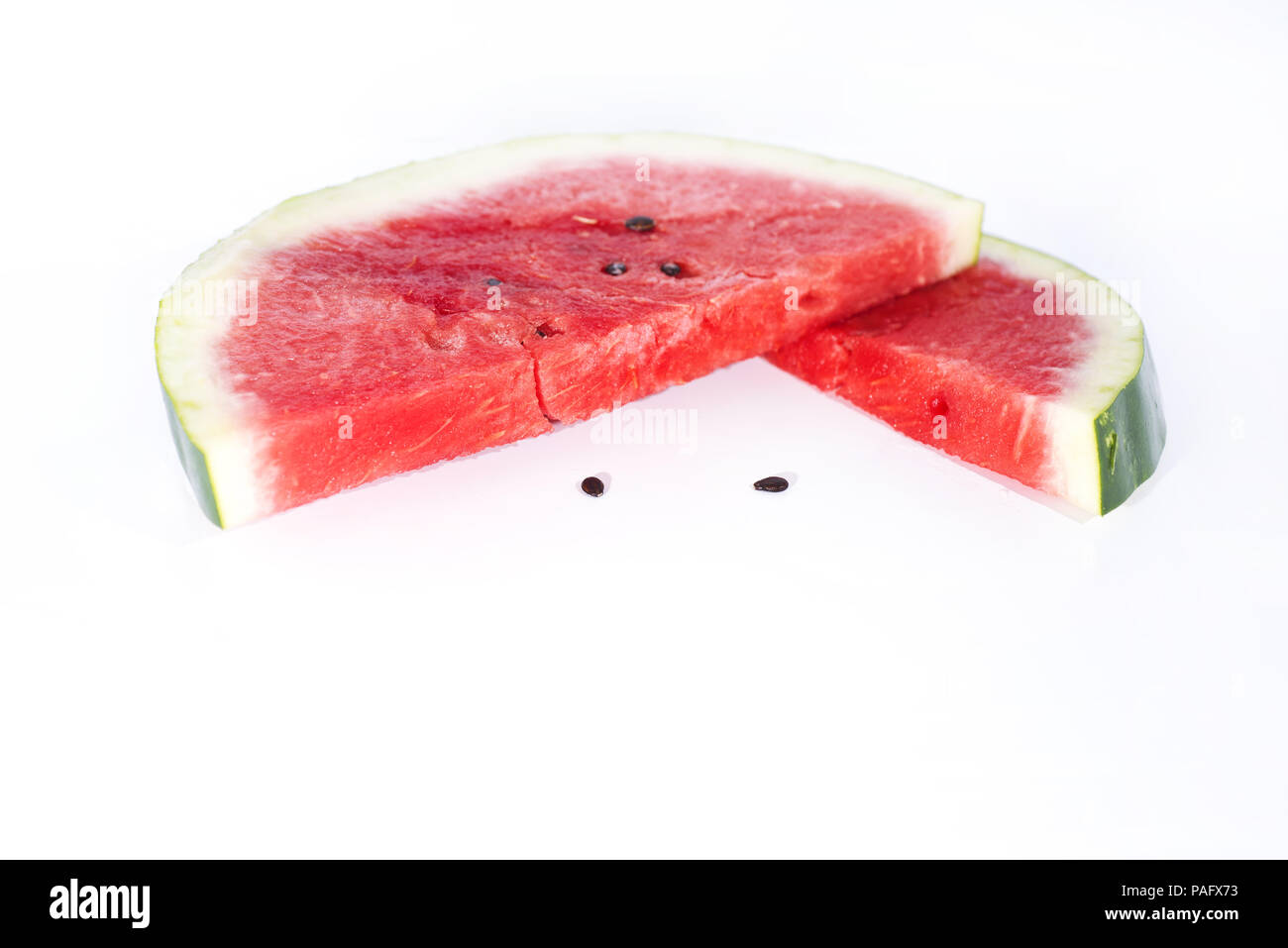 Isolated slices of Watermelon. The biggest berry Stock Photo Alamy