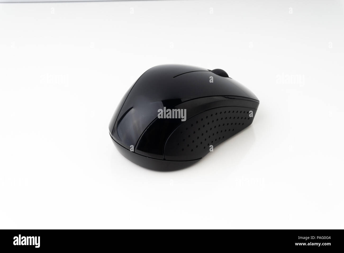 Mouse computer isolated on white background with selective focus Stock Photo