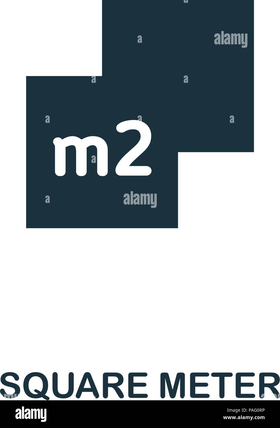 Square Meter creative icon. Simple element illustration. Square Meter