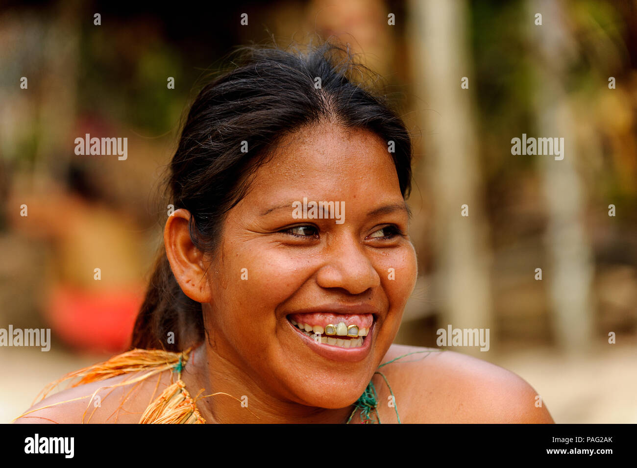 AMAZONIA, PERU NOV 10, 2010 Unidentified Amazonian indigenous