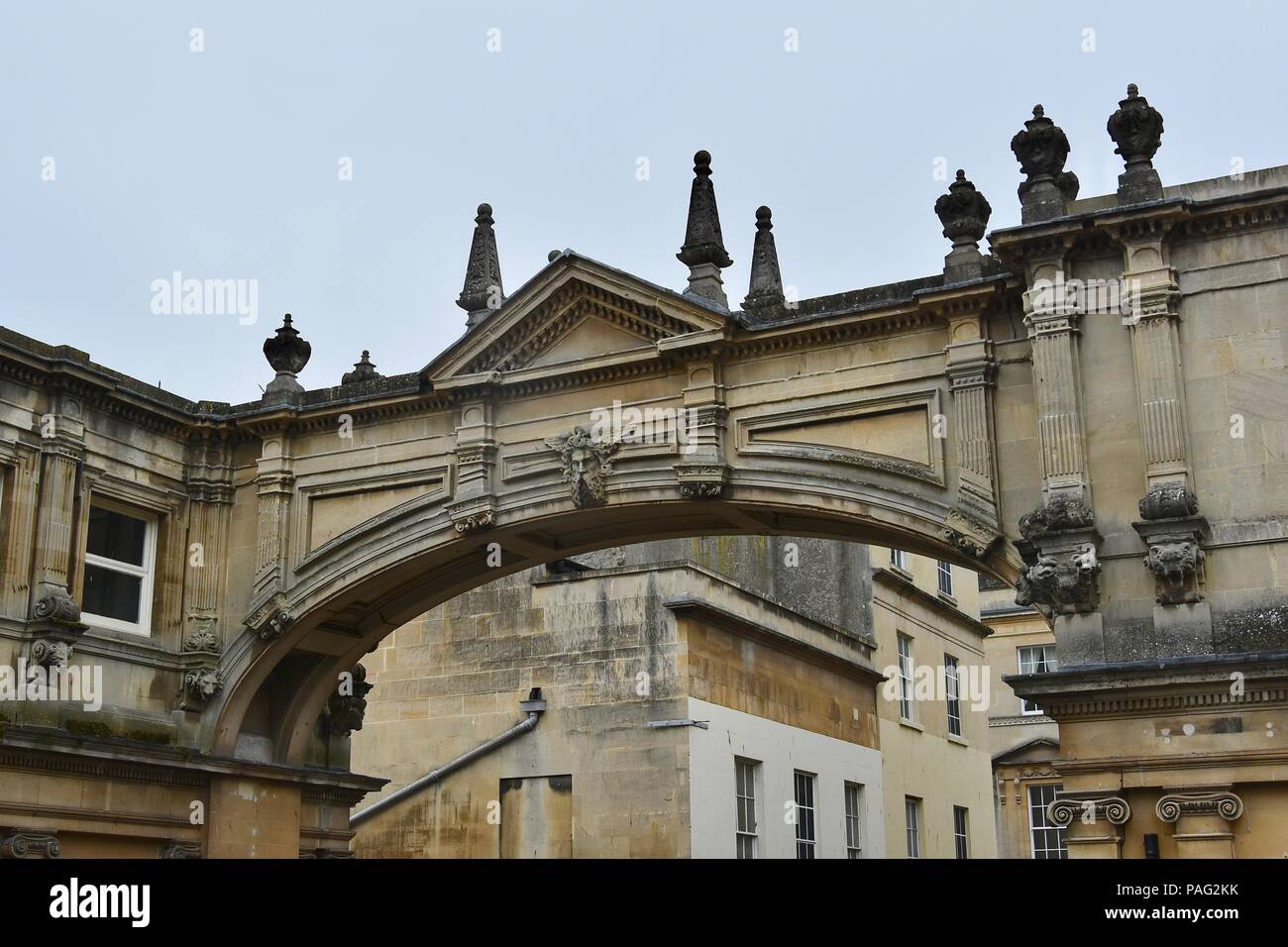 A view of Bath, Somerset, United Kingdom. Featuring the Roman Baths ...