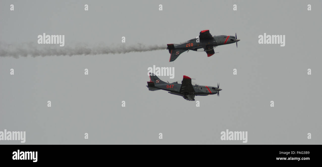 Orlik Aerobatic Team, Polish Air Force Stock Photo