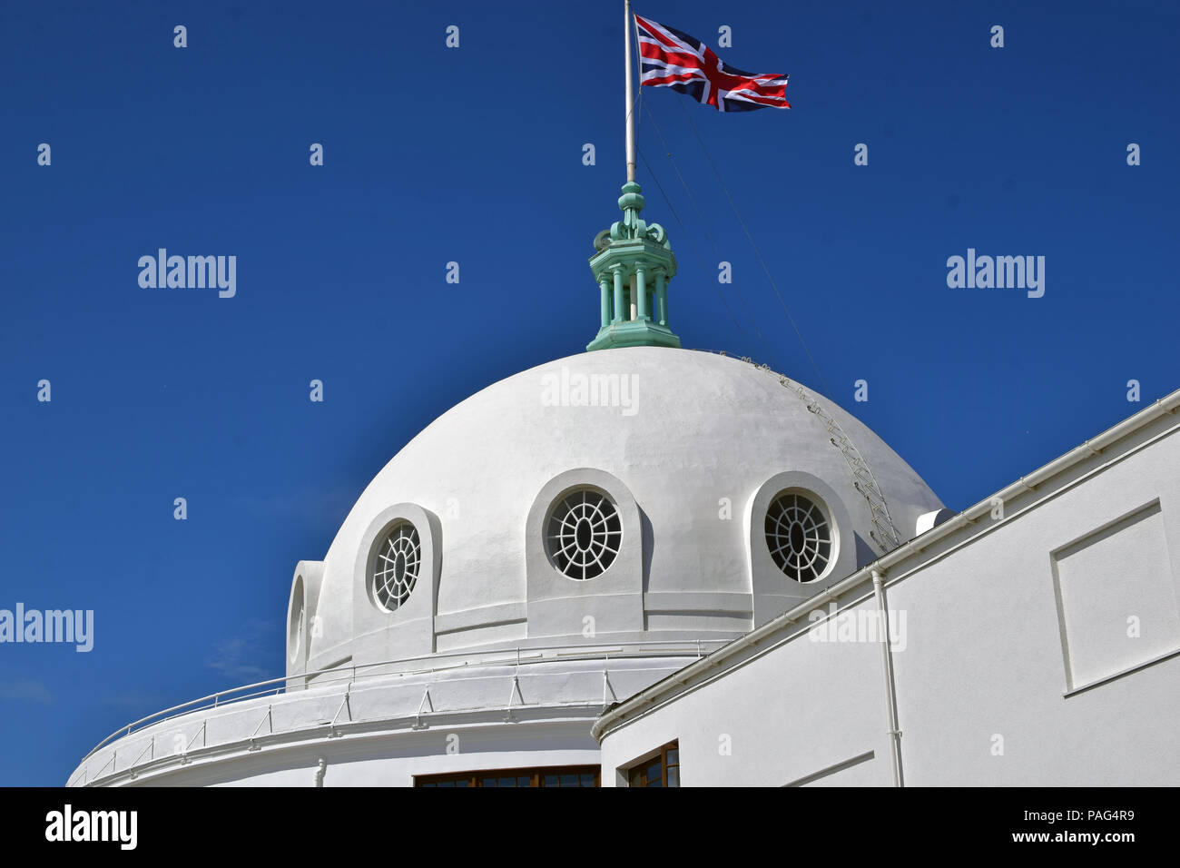 Spanish City dome following regeneration at Whitley Bay 2018 Stock Photo