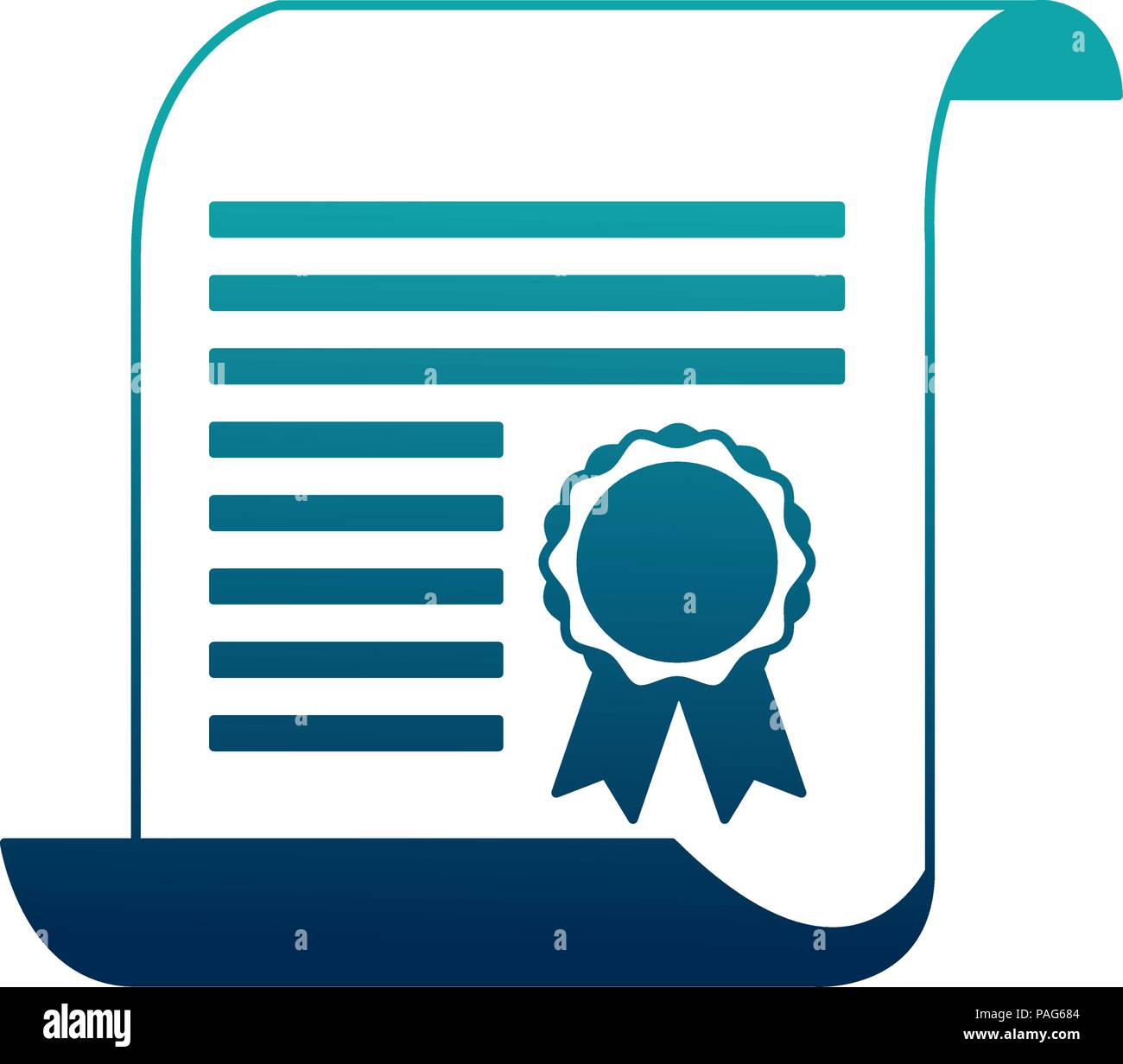 parchment diploma graduation icon Stock Vector Image & Art Alamy