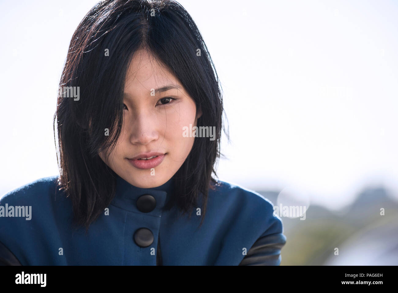 Close up of adult hair coat hi-res stock photography and images - Alamy