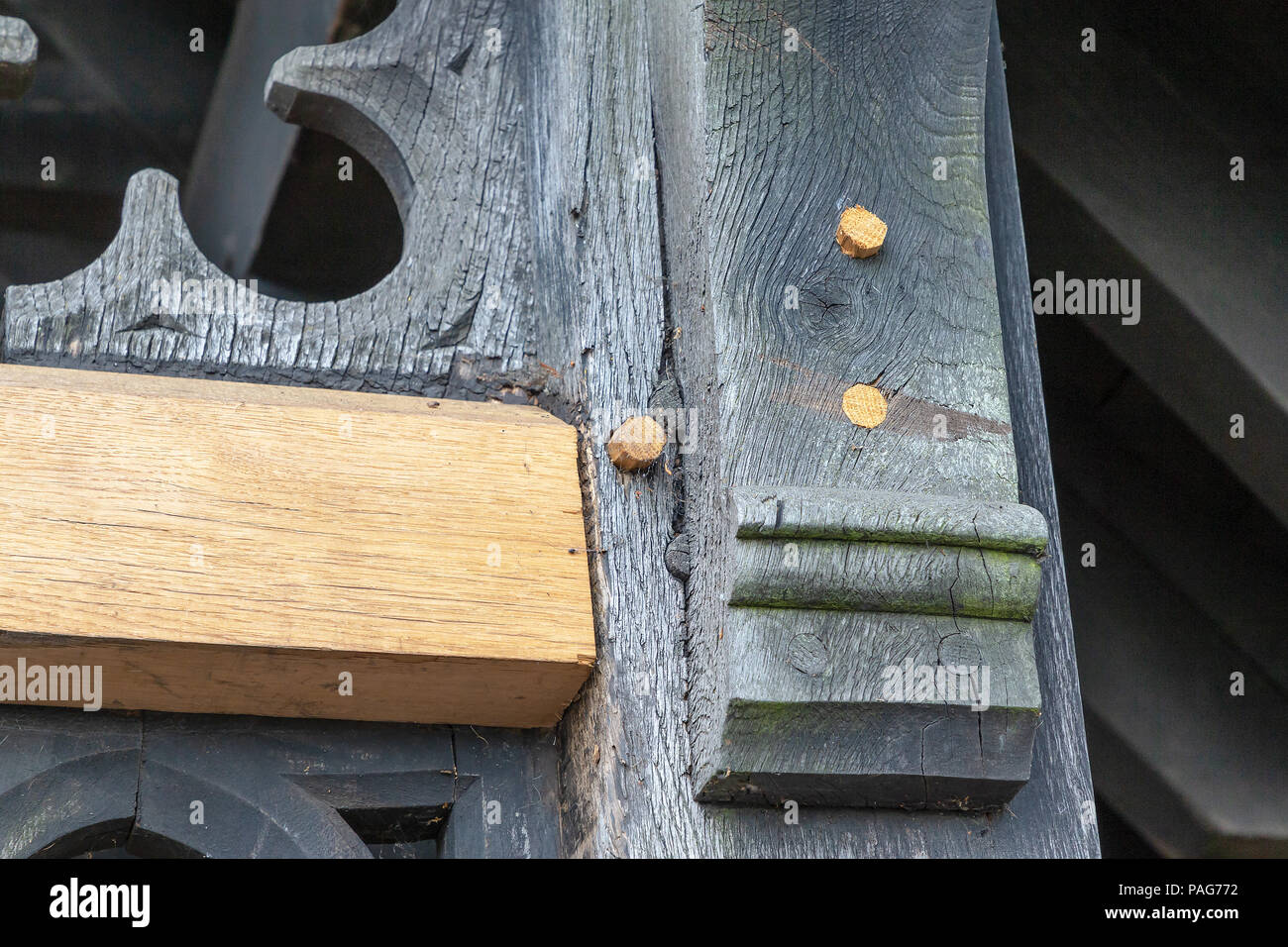Traditional Repair Work To The Lych Gate At St Matthews Church Traditional Repair Work To The Lych Gate At St Matthews Church