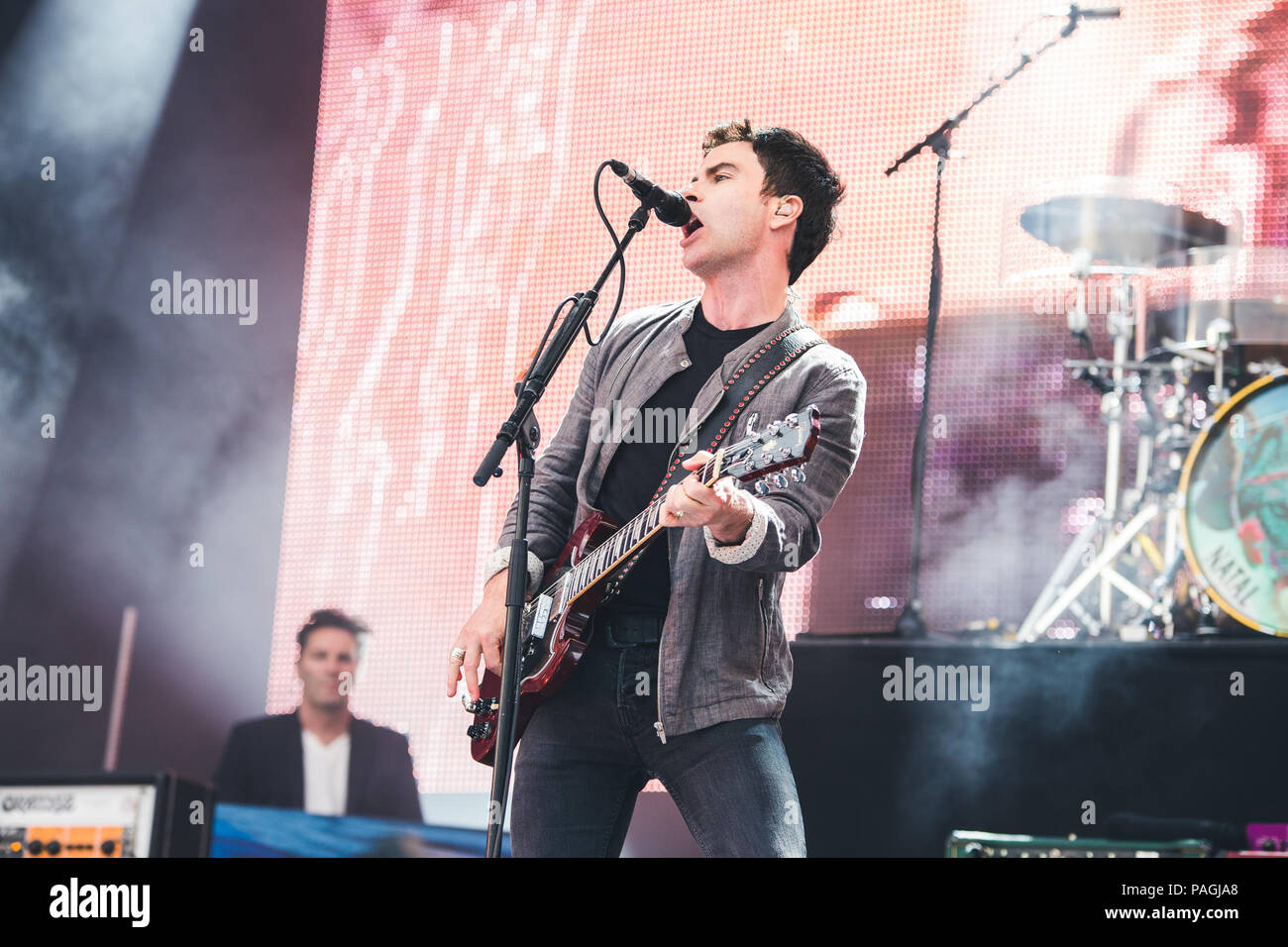 July 20, 2018 - Lead singer of the Stereophonics, Kelly Jones ...