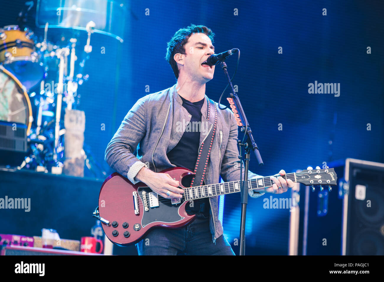 July 20, 2018 - Lead singer of the Stereophonics, Kelly Jones ...