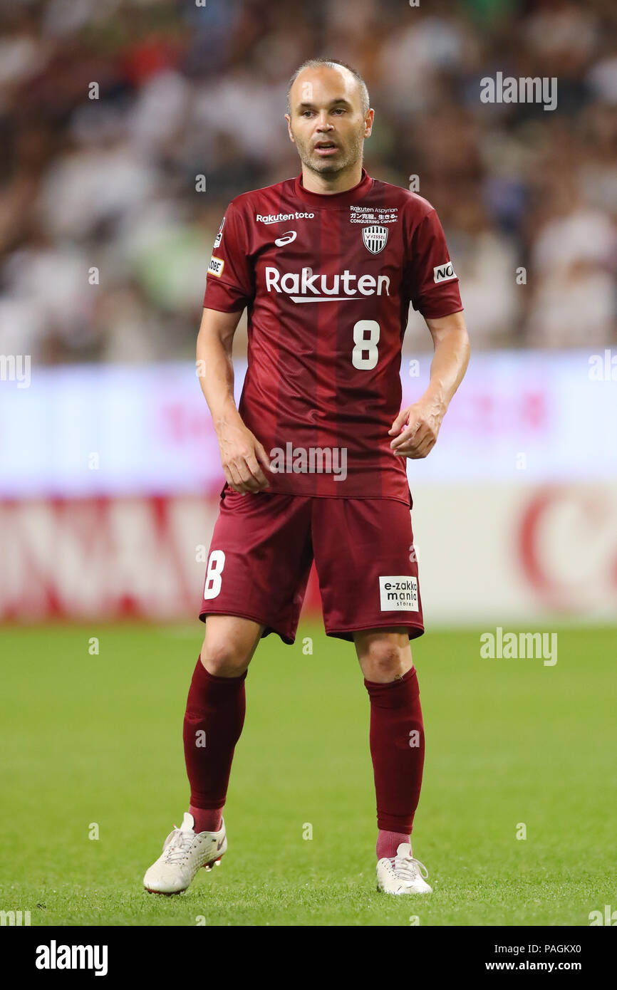 The Season. 22nd July, 2018. Andres Iniesta (Vissel), 22, 2018 - Football/Soccer : 2018 J1 League match between Vissel Kobe 0-3 Shonan Bellmare at Noevir Stadium Hyogo, Andres Iniesta