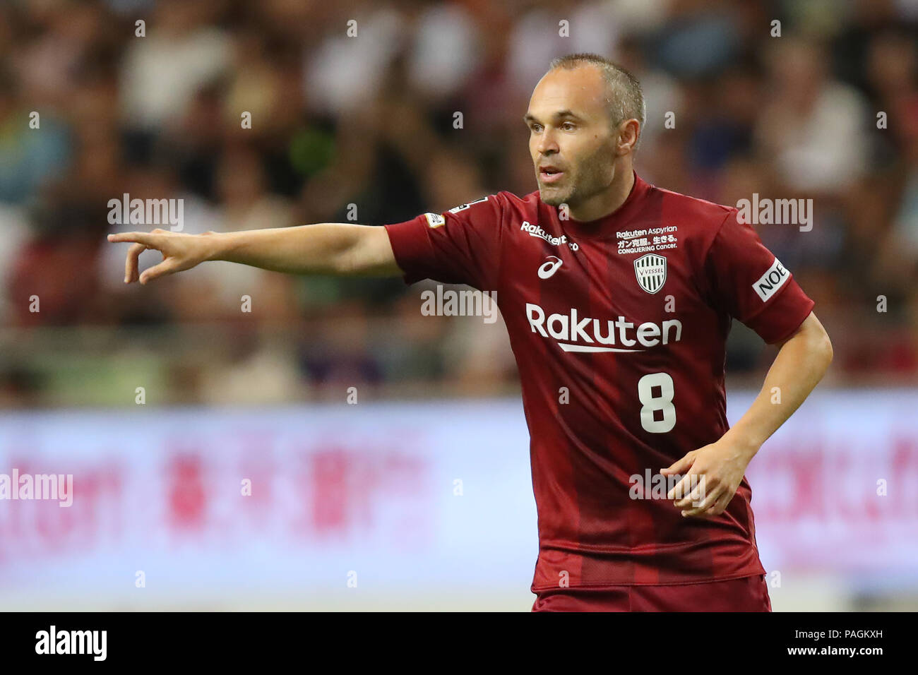 バルサ対ヴィッセル A. INIESTA サッカーシャツ Mサイズ バルサ