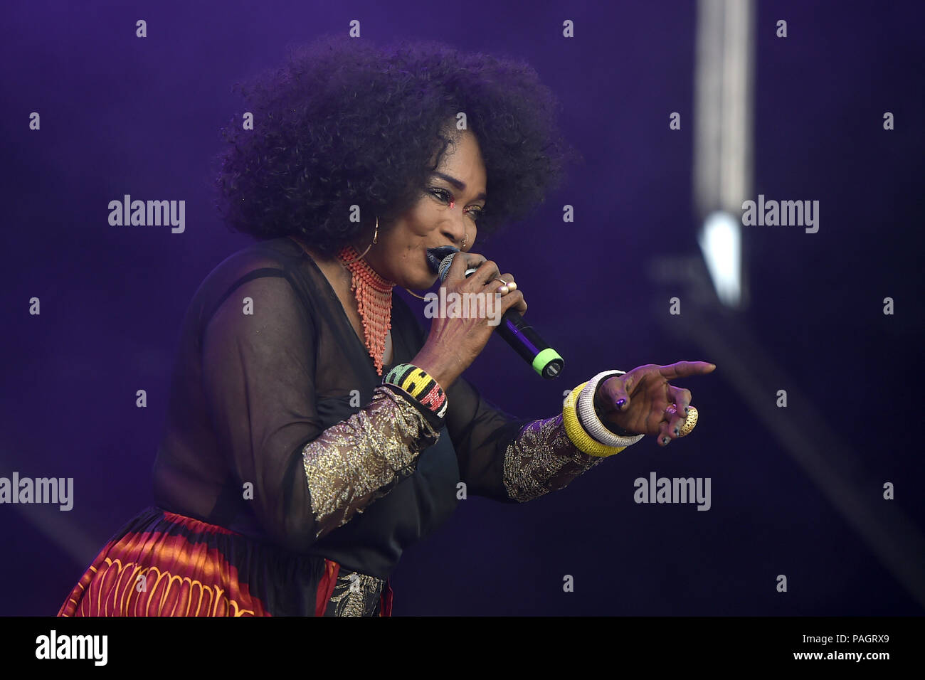 Ostrava, Czech Republic. 21st July, 2018. Singer Oumou Sangare from ...