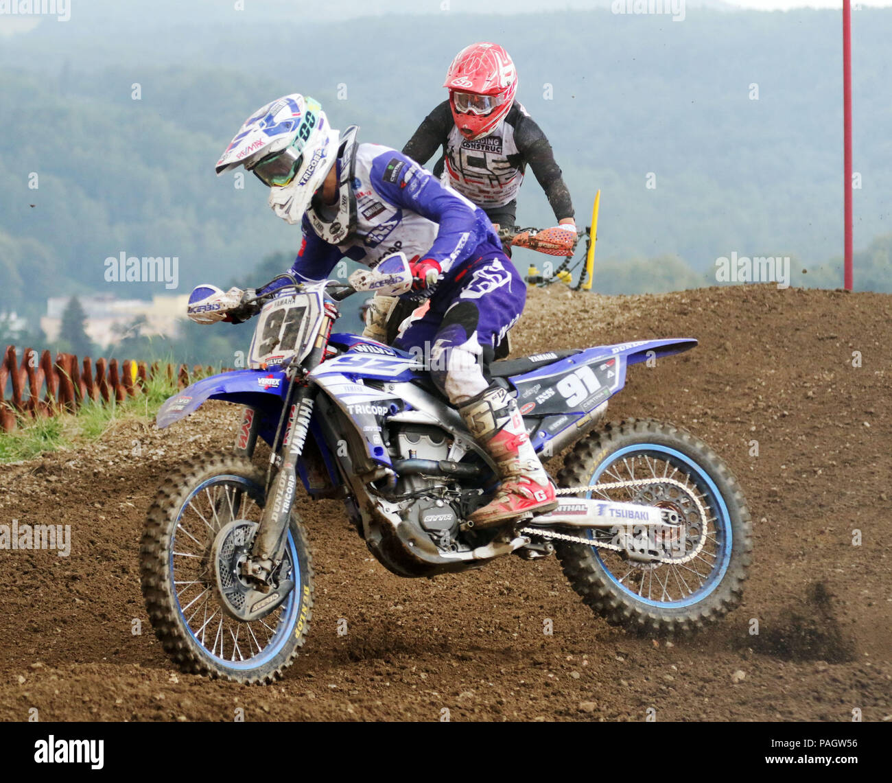 Loket, Czech Republic. 22nd July, 2018. Jeremy SEEWER (SUI/Wilvo Yamaha MXGP).Motocross  World Championship, MX 1, second race, .Loket, Czech Republic, July 22, 2018,  Credit: Wolfgang Fehrmann/ZUMA Wire/Alamy Live News Stock Photo -