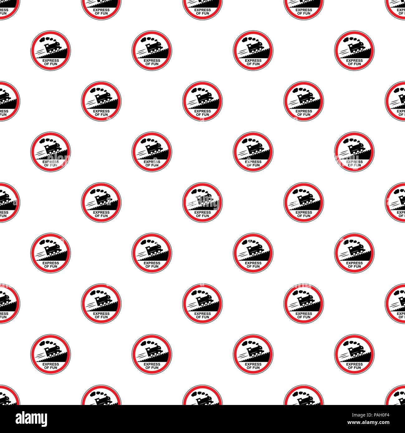 Train journey sign icon, simple style Stock Vector