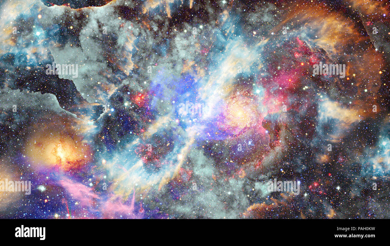 Nebula and stars in outer space. Elements of this image furnished by ...