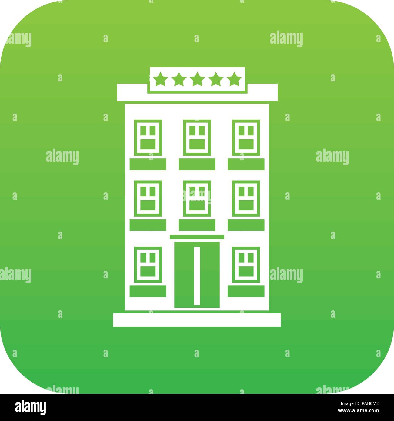 Hotel building icon digital green Stock Vector Image & Art - Alamy