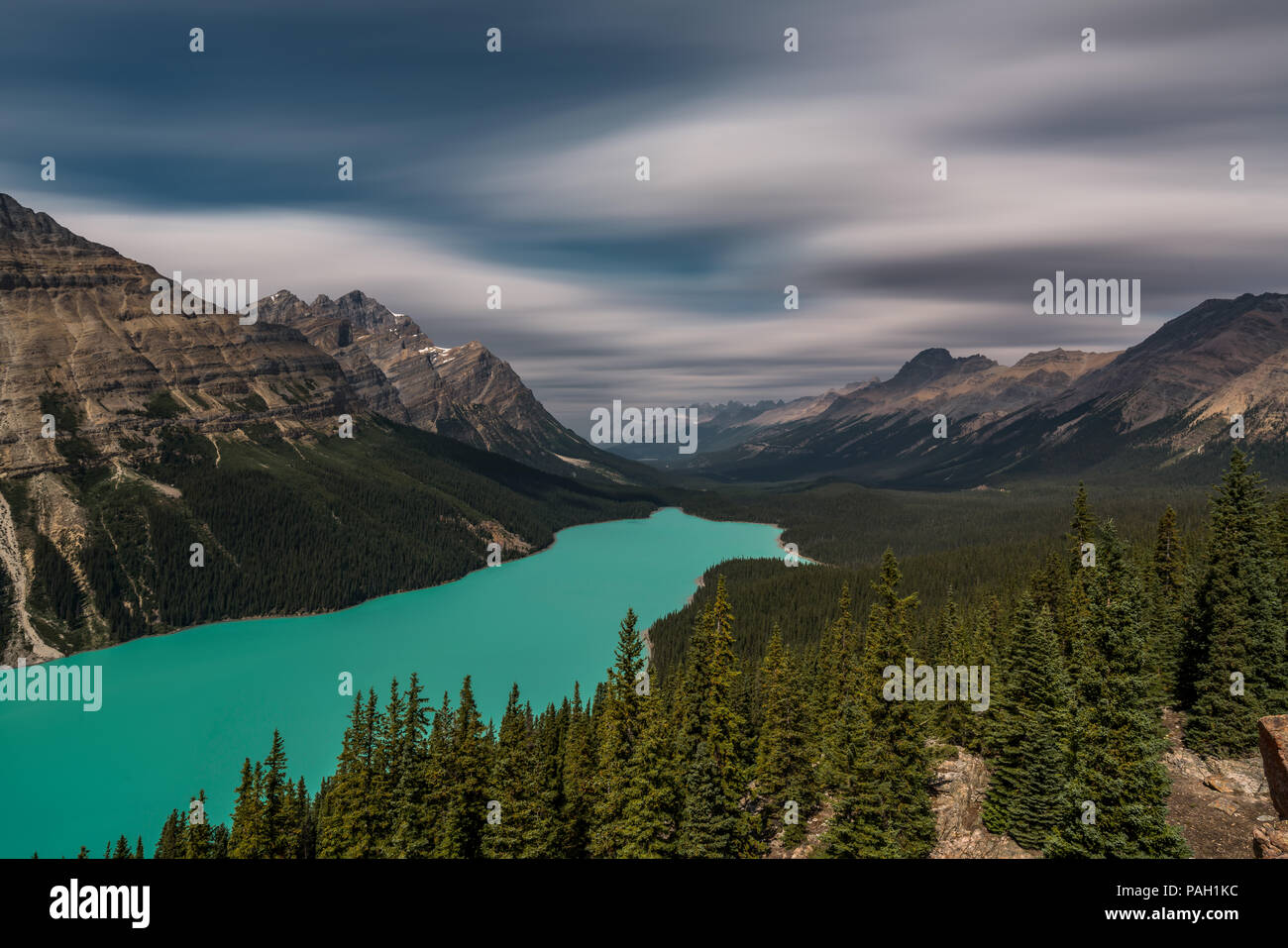 View over Peyto Lake, Banff National Park Canada Stock Photo - Alamy