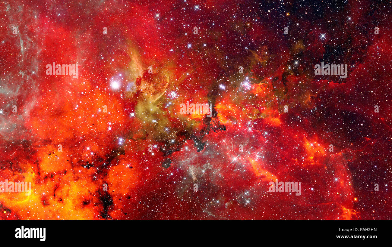 Night sky with stars and nebula. Elements of this image furnished by ...