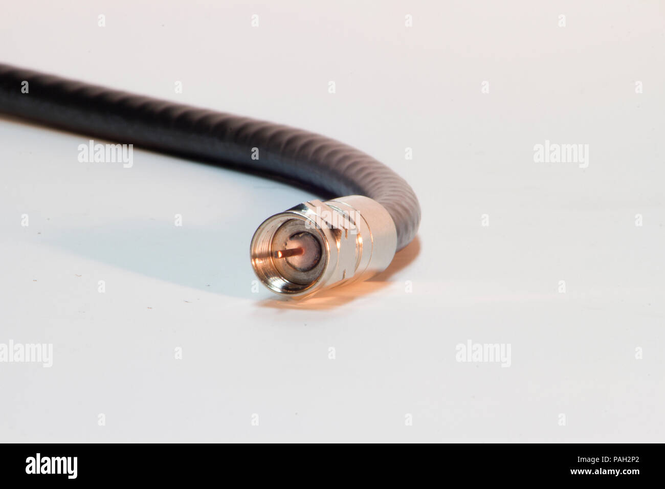 Coax Cable Powering High Speed TV And VOIP Stock Photo Alamy