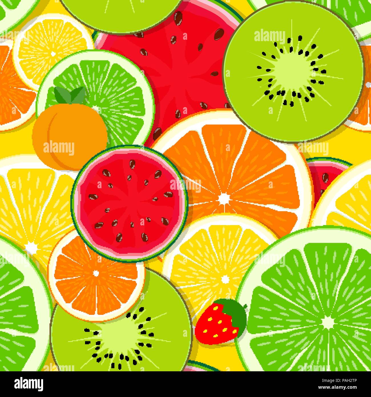 Mixed fruit Seamless Pattern background Vector Illustration Stock Vector  Image & Art - Alamy
