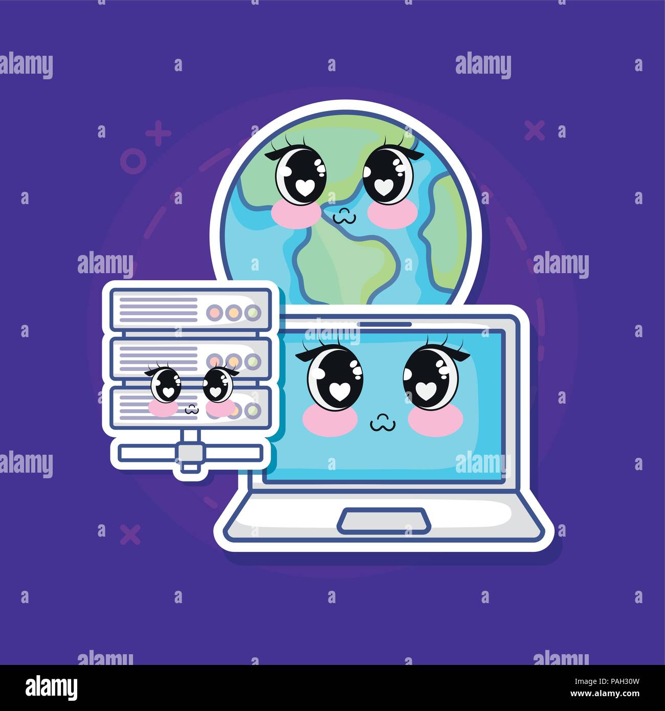 Kawaii Laptop Computer Over Purple Background Colorful Design Vector Illustration Stock Vector Image Art Alamy Kawaii Laptop Computer Over Purple Background Colorful Design Vector Illustration Stock Vector Image Art Alamy