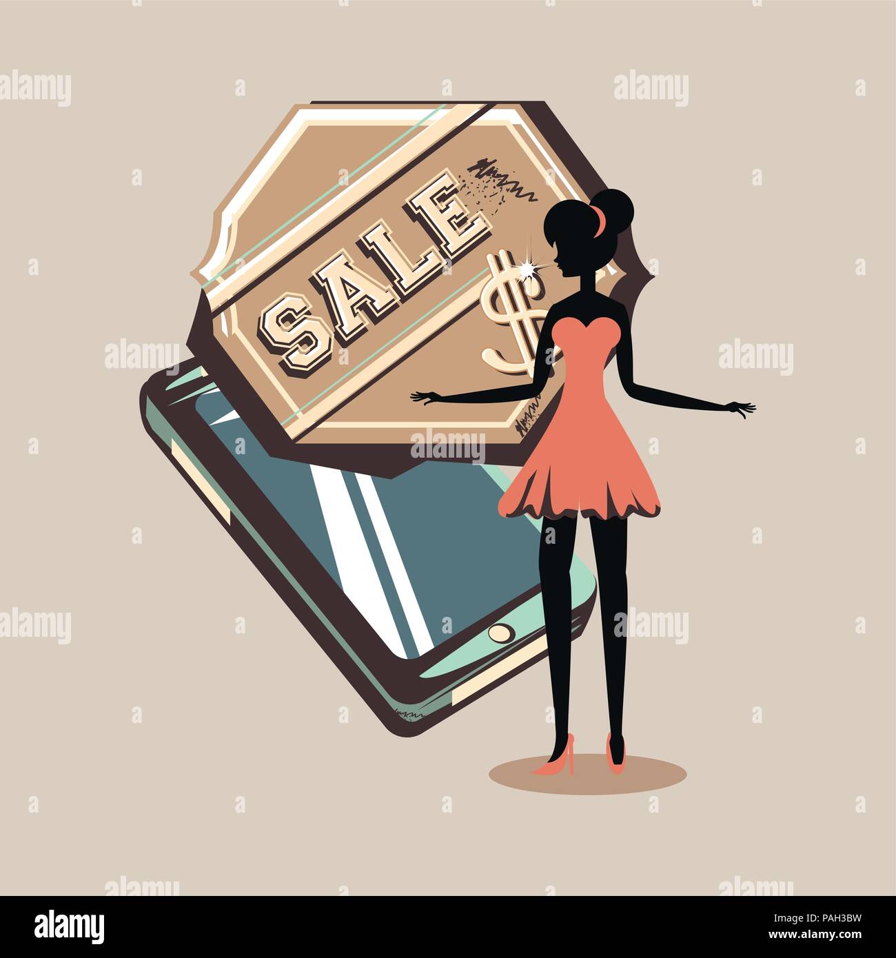 Empty pockets woman Stock Vector Images - Alamy