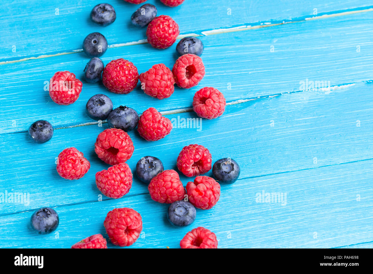 Raspberry with blueberry Stock Photo Alamy