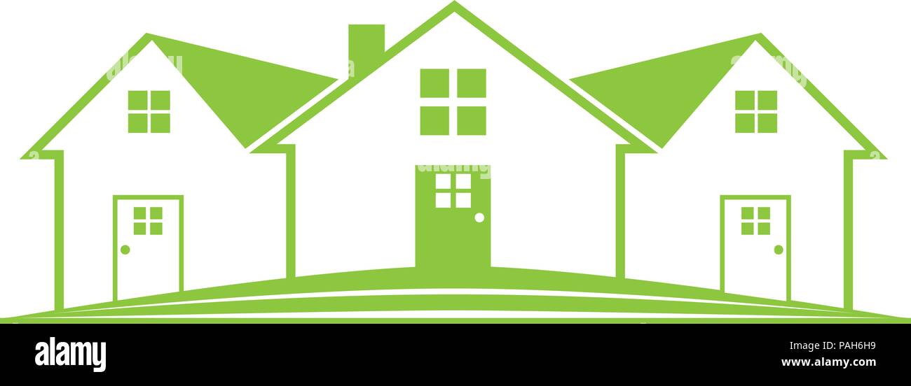 Real Estate House Logo Stock Vector Image & Art - Alamy