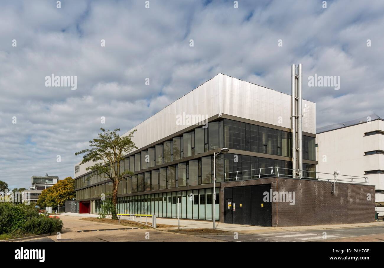 Corner elevation across street. Wilfred Brown Building at Brunel