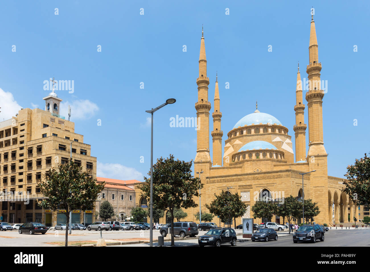 Mohammad al-Amin mosque in downtown Beirut Central District, Lebanon ...