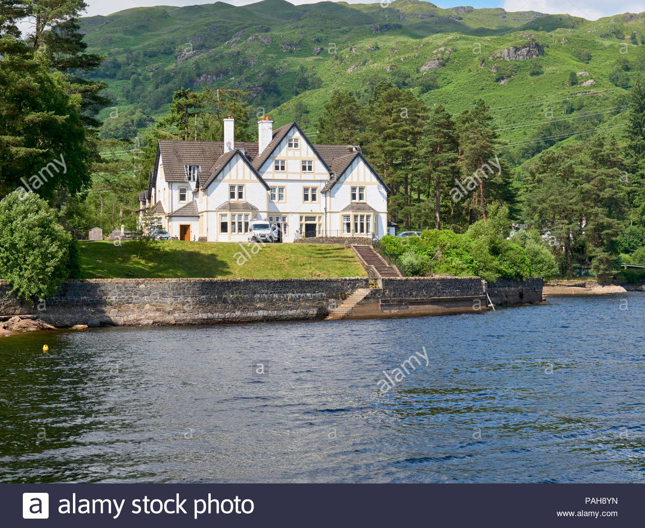 Lochside House And Apartments In Stronachlachar On Loch Katrine In The Loch Lomond And Trossachs National Park In Scotland Uk Stock Photo Alamy