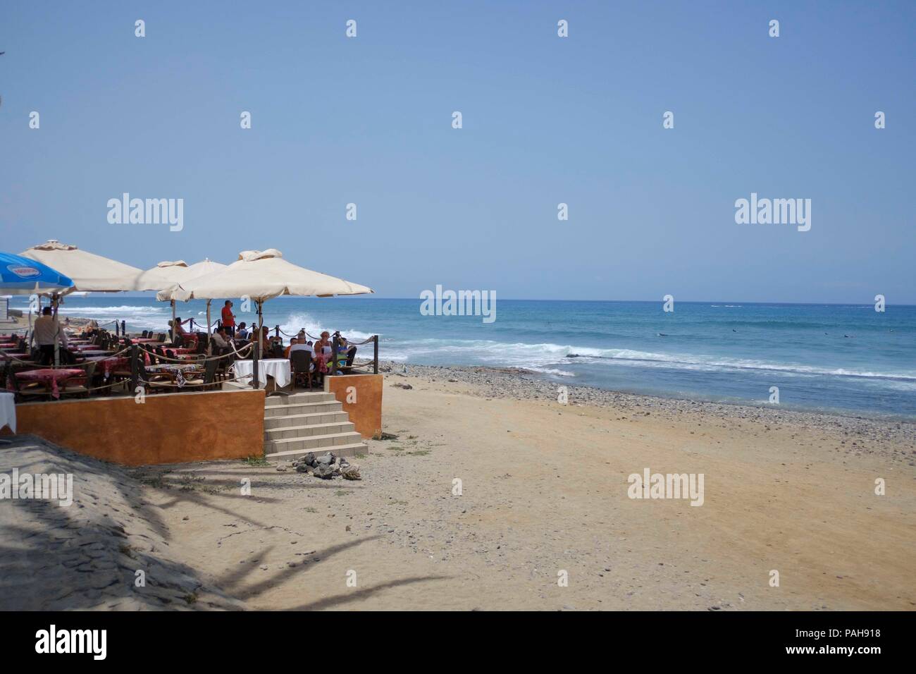 Beach Bar Teneriffe Stock Photo