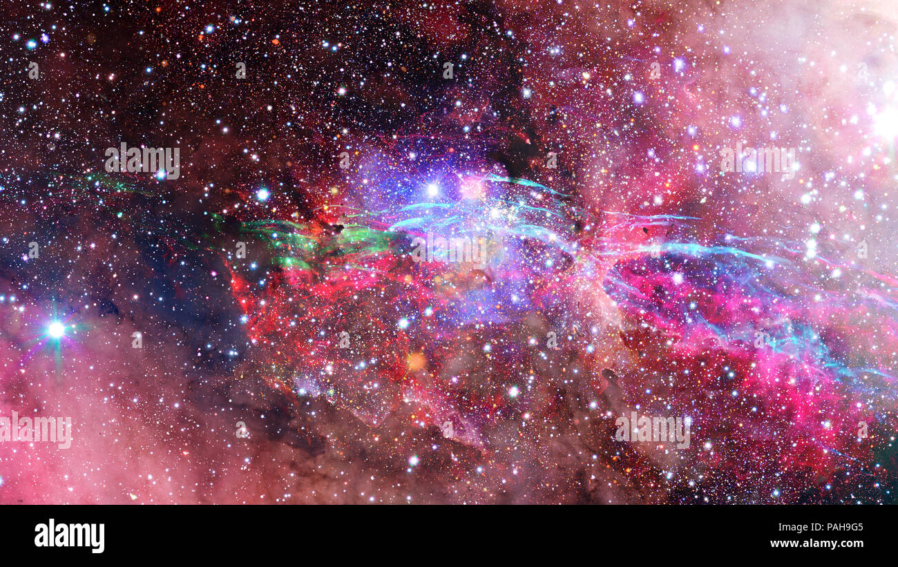 Universe filled with stars, nebula and galaxy. Elements of this image ...