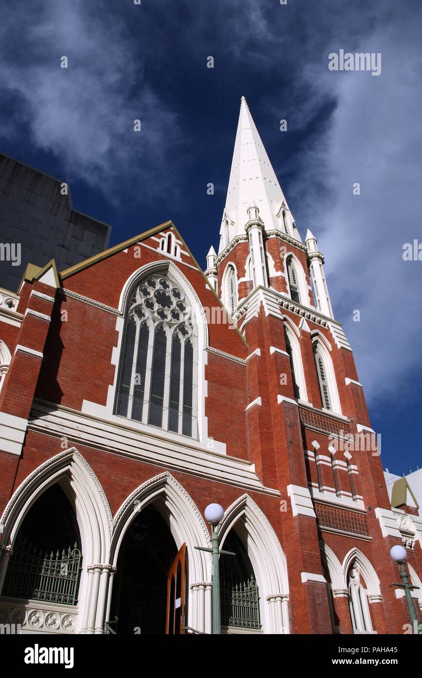 Albert Street Church - landmark in Brisbane, Queensland, Australia. Stock Photo