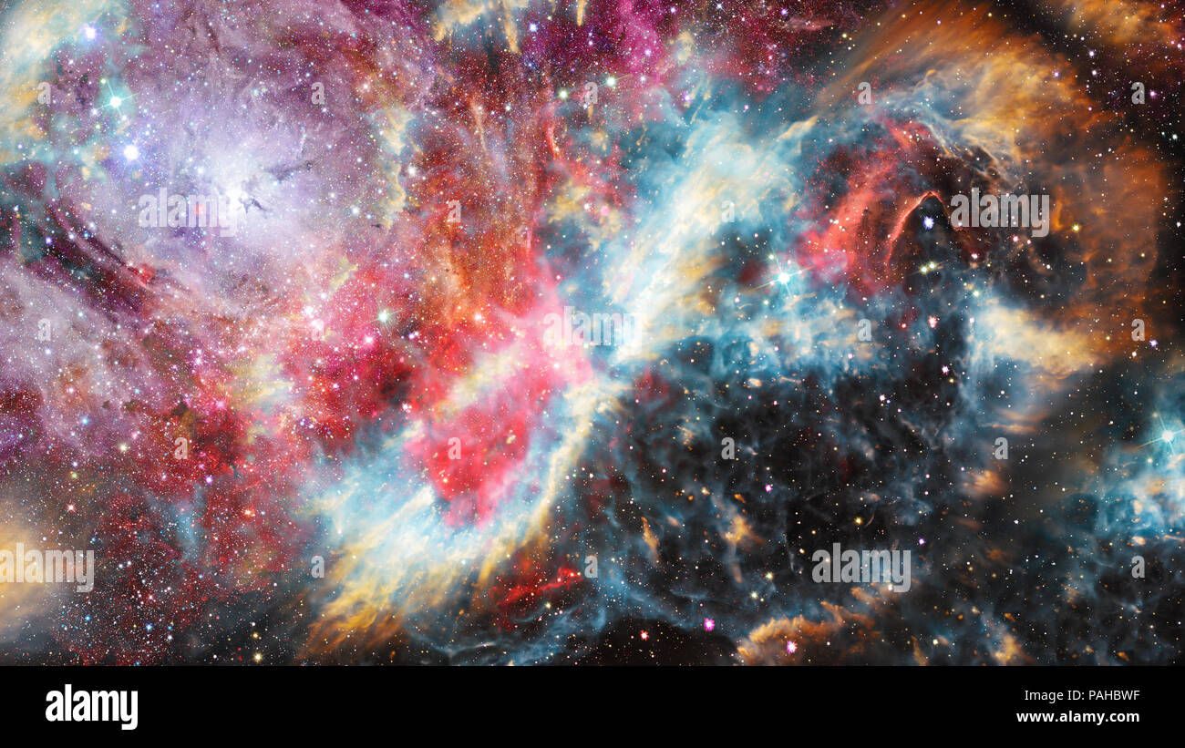 Universe filled with stars, nebula and galaxy. Elements of this image ...