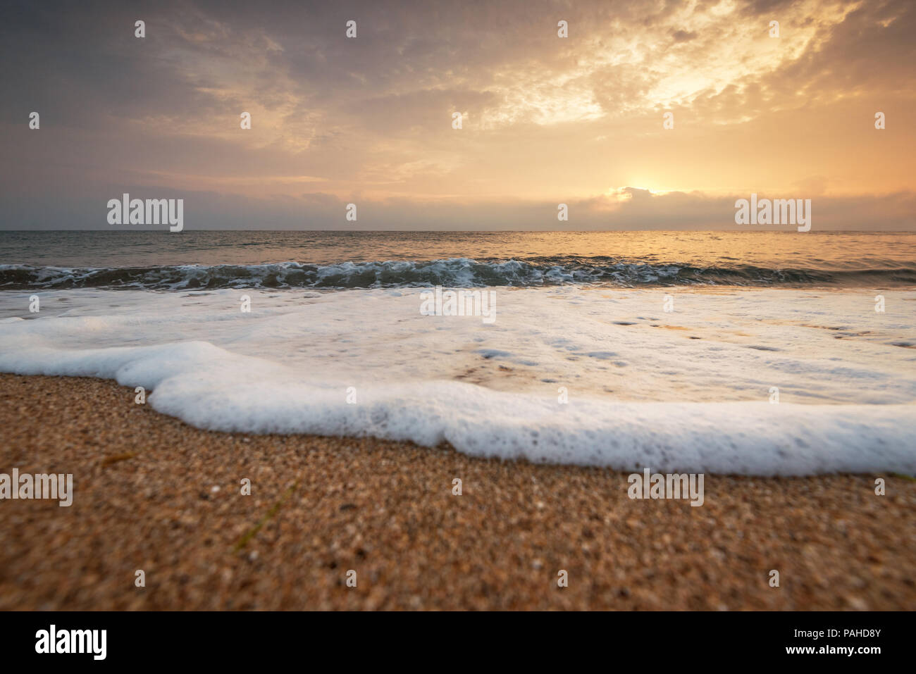 Beautiful sunrise over the sea Stock Photo - Alamy